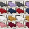 SET COBERTOR DE VERANO 5PCS COLOR ENTERO QUEEN (FARDOX08UND)
