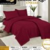 SET COBERTOR DE VERANO 5PCS COLOR ENTERO QUEEN (FARDOX08UND)