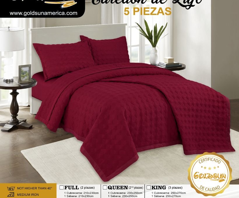 Cobertor verano color entero 5pcs <br> (Fardo x 8 und)