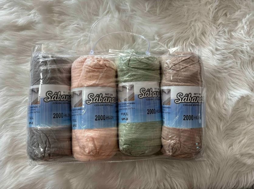 Set sábana c/ liga 3pcs<br>(Fardo x 96 und)