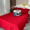 SET COBERTOR DE VERANO 5PCS COLOR ENTERO QUEEN (FARDOX08UND)