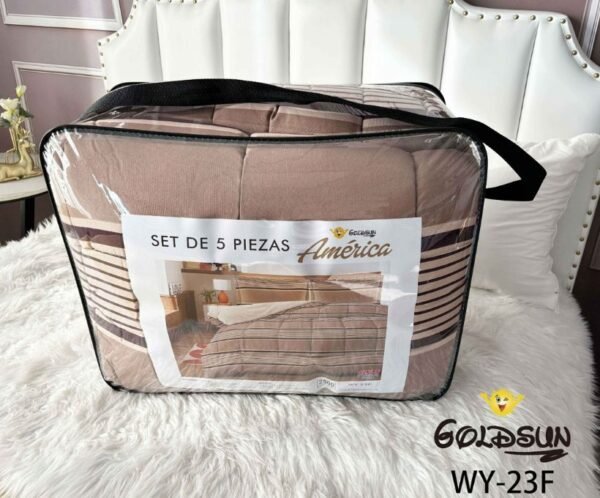 COBERTOR TELA C/ CARNERO ACOLCHADO 5PCS (FARDOX20UND)
