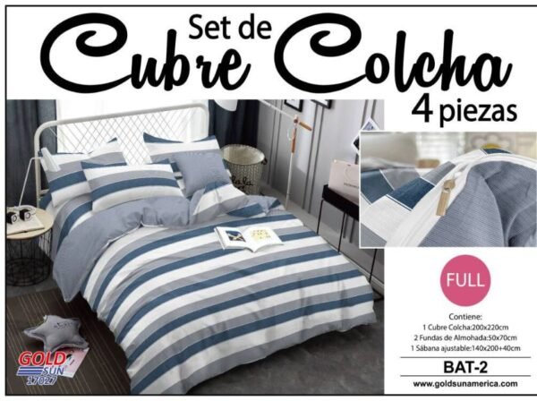SET DE CUBRE COLCHA 4PCS (FARDOX24UND)