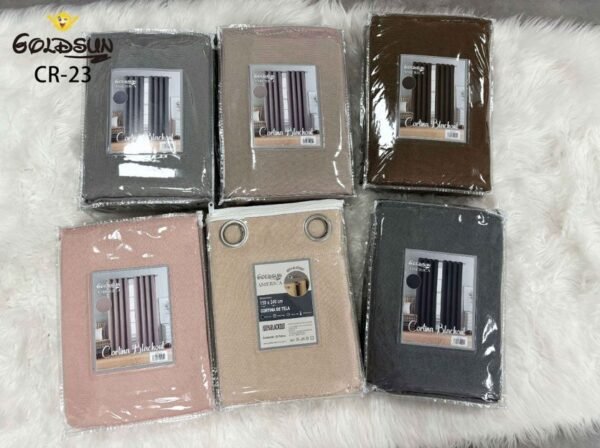 Set cortina black out 100% x 2pcs<br>(Fardo x 24 und)