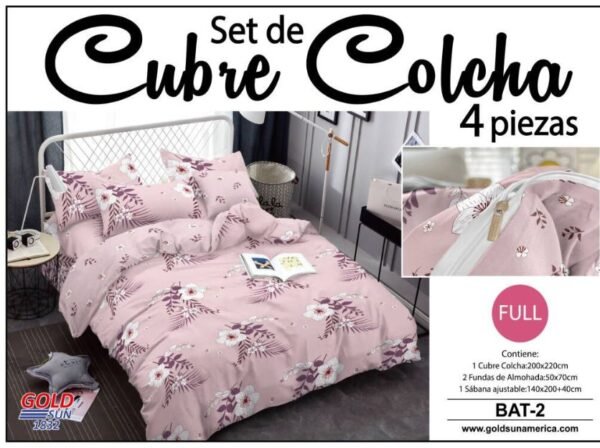 SET DE CUBRE COLCHA 4PCS (FARDOX24UND)