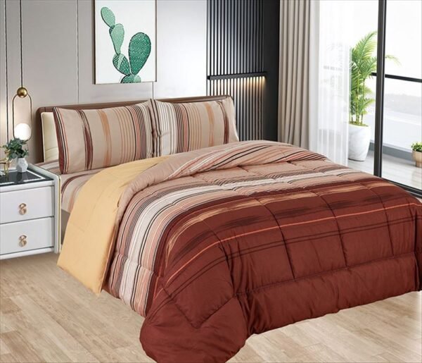 Edredón tela c/ tela 5pcs 3000Hilos Casatex<br>(Fardo x 15 und)