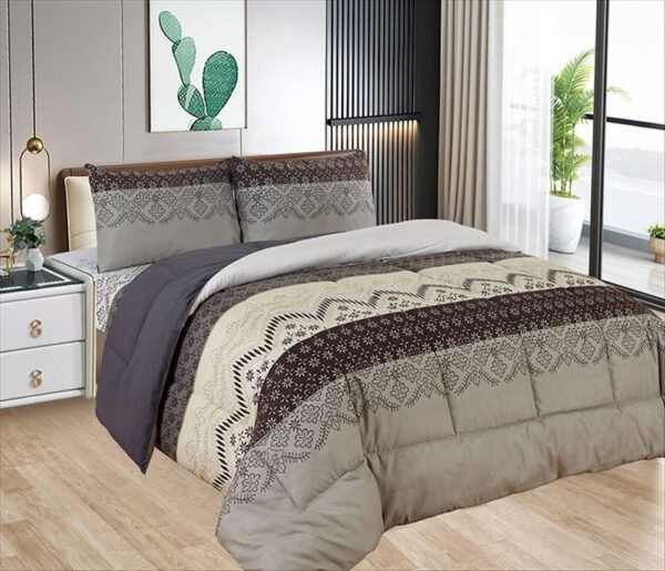 Edredón tela c/ tela 5pcs 3000Hilos Casatex<br>(Fardo x 15 und)