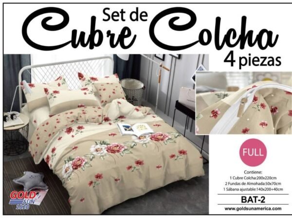 SET DE CUBRE COLCHA 4PCS (FARDOX24UND)