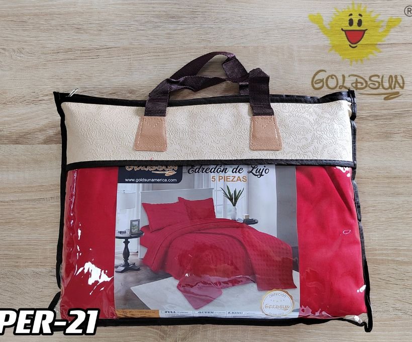 Cobertor verano color entero 5pcs <br> (Fardo x 8 und)