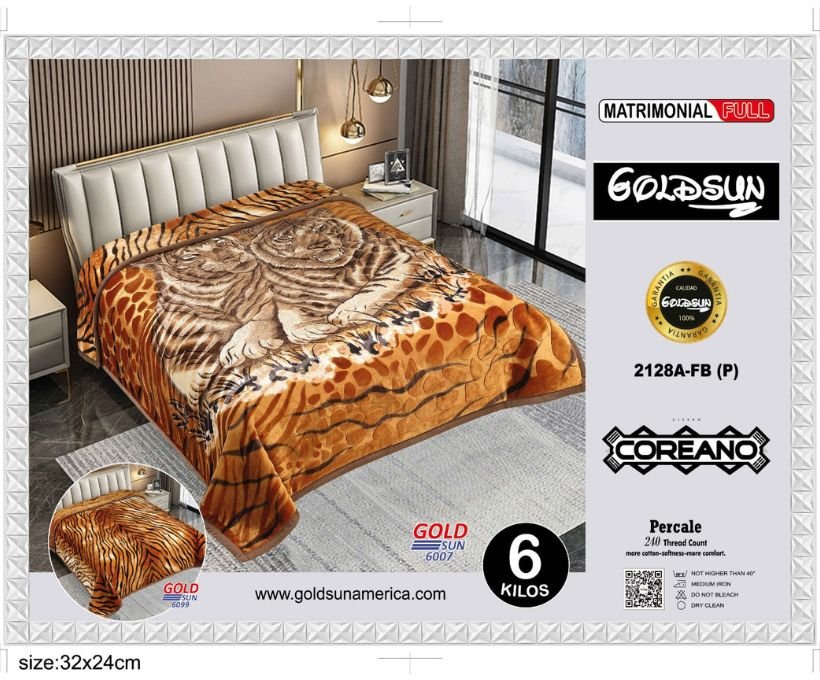 5 Frazada terciopelo doble cara 6kg<br>(Fardo x 16 und)
