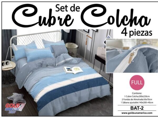 SET DE CUBRE COLCHA 4PCS (FARDOX24UND)