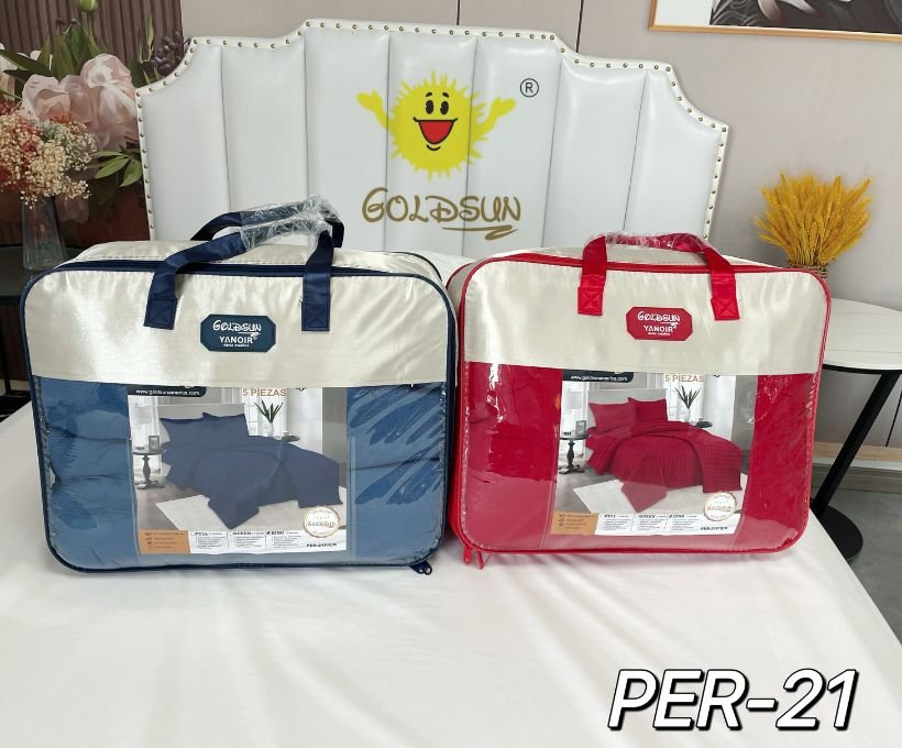 Cobertor verano color entero 5pcs <br> (Fardo x 8 und)