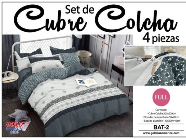 SET DE CUBRE COLCHA 4PCS (FARDOX24UND)