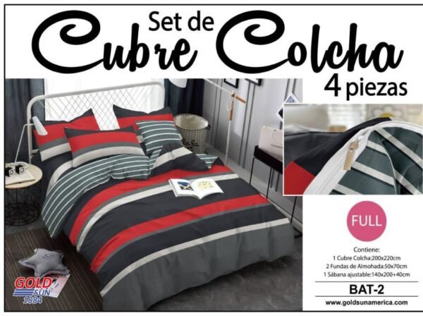 SET DE CUBRE COLCHA 4PCS (FARDOX24UND)