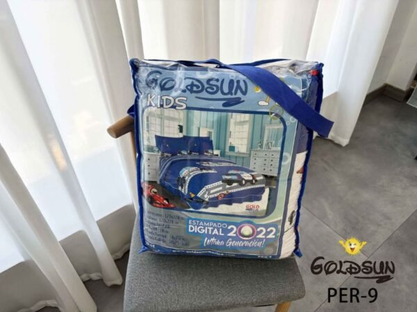 SET COBERTOR VERANO NIÑO 5PCS 1.5 PLZ (FARDOX40UND)