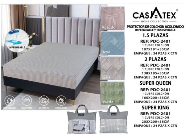 Protector de colchón impermeable Casatex (Fardo x 24 und)