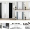 Cortina 2 colores 4paños Casatex (Fardo x 24 und)