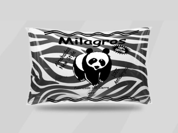 Almohada relleno c/ algodón y cierre Rey<br>(Fardo x 60 UND)