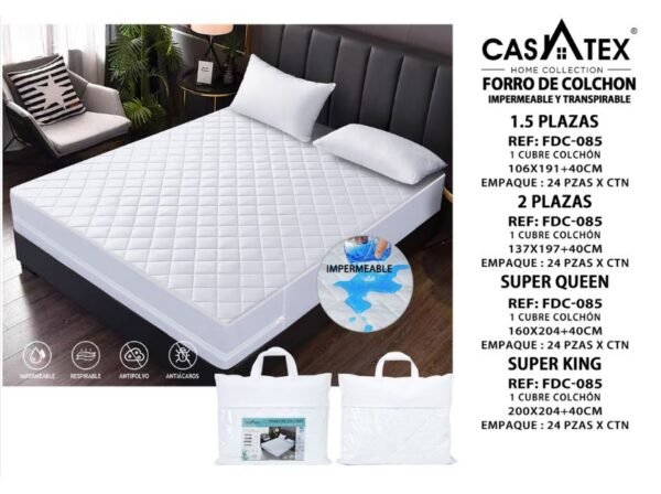 Protector de colchón impermeable Casatex (Fardo x 24 und)