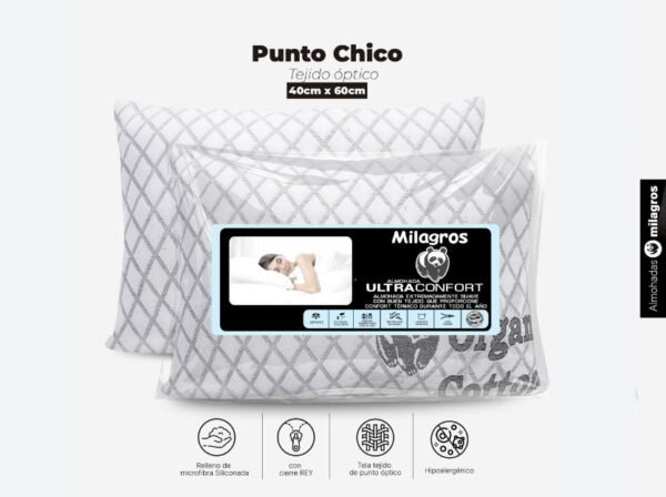 Almohada ultraconfort tejido de punto (Fardo x 60 und)