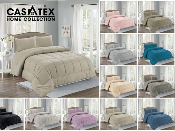 Edredón tela c/ tela 5pcs Casatex<br>(Fardo x 15 und)
