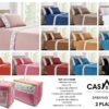 Sábana polar bordado 4pcs Casatex<br>(Fardo x 24 und)