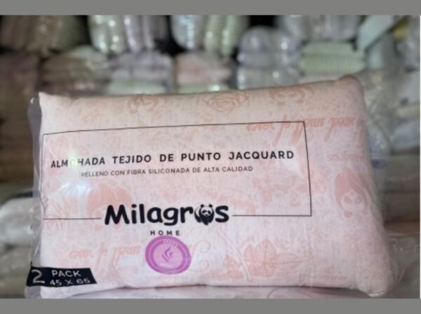 Pack de almohada tejido de punto jacquard aromática 45x65cm <br>(Fardo x 48 packs)