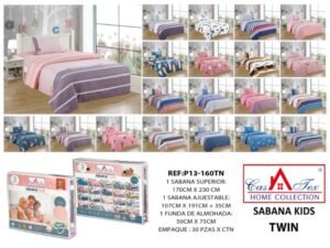 Juego de sábanas 4pcs Casatex Kids<br>(Fardo x 40 und)