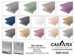 Funda para almohada Casatex<br>(Fardo x 36 packs)