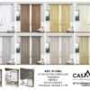 Set de cortinas Doriza c/ 8 argollas Casatex (Fardo x 24 und)