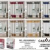 Cortina c/ agarradera c/ imán 4M Casatex (Caja x 24 und)