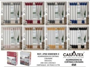 Cortina c/ agarradera c/ imán 4M Casatex (Caja x 24 und)