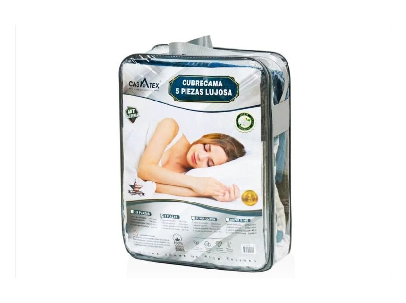 Cobertor verano estampado 5pcs 3000 Hilos<br>(Fardo x 15 und)