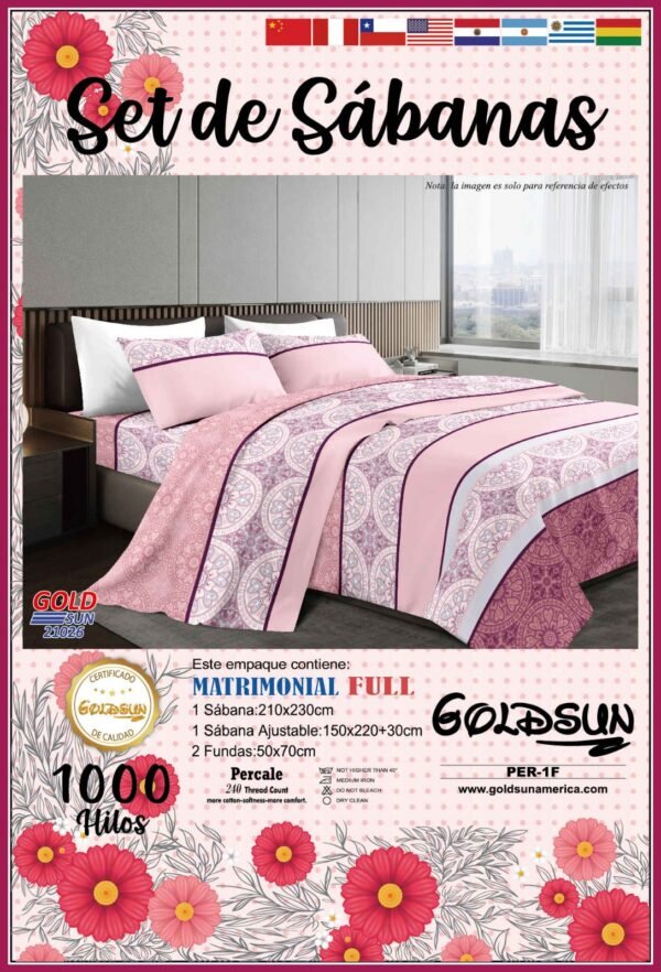 SET COBERTOR DE VERANO 7PCS 2PLAZAS (FARDOX24UND)