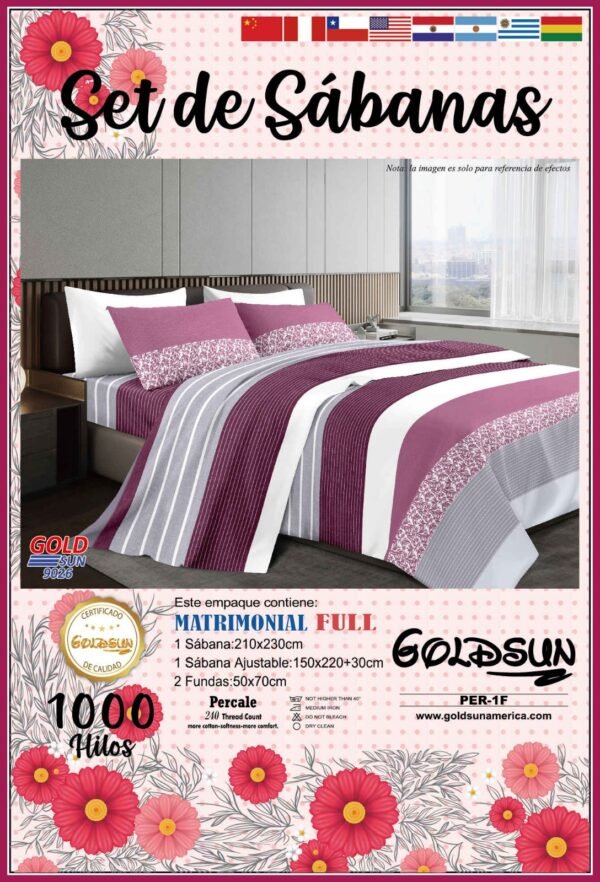 SET COBERTOR DE VERANO 7PCS 2PLAZAS (FARDOX24UND)