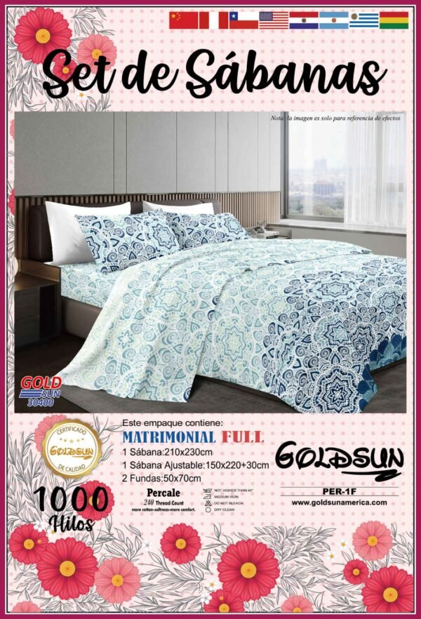 SET COBERTOR DE VERANO 7PCS 2PLAZAS (FARDOX24UND)