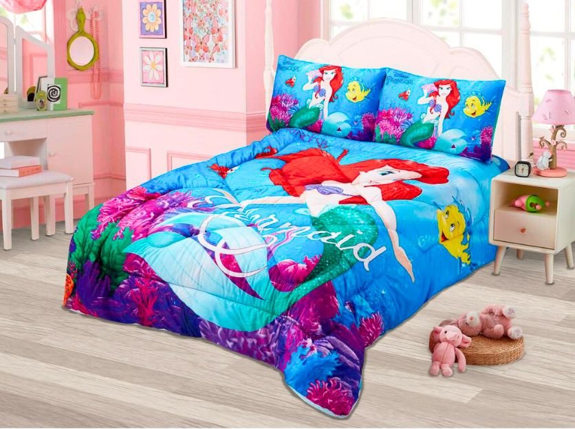13 Edredón tela c/ carnero 5pcs Disney<br>(Fardo x 24 und)