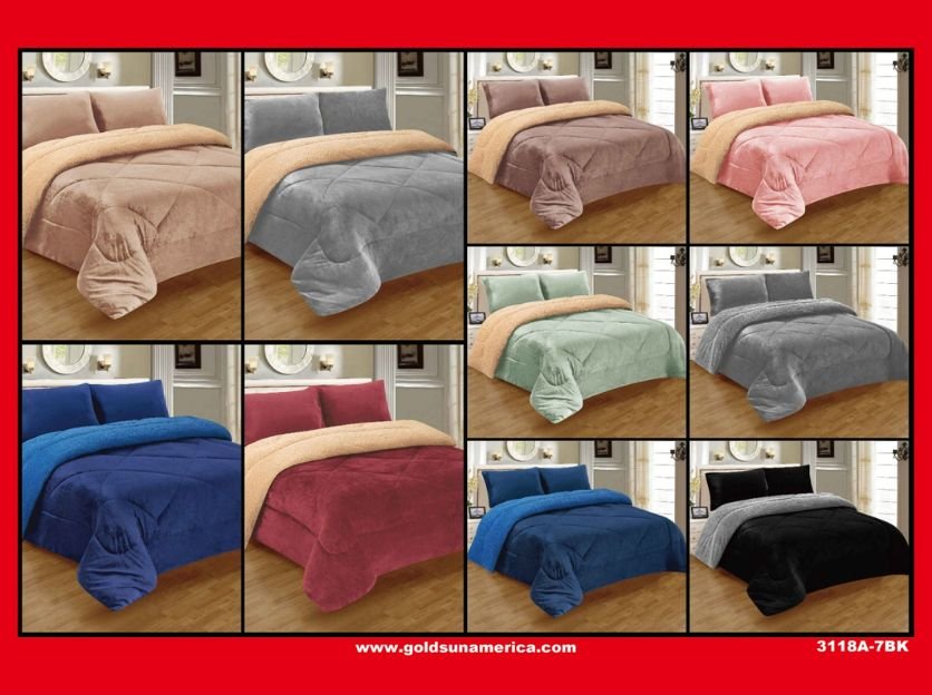 EDREDON PIEL C/ CARNERO COLOR ENTERO 1 PIEZA GOLDSUN (FARDOX20UND)