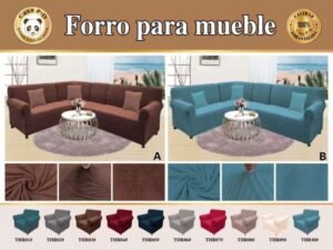 Forro de mueble modular 4pcs terciopelo 3D (Caja x 20 und)