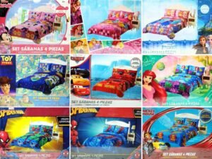 Juego de sábanas 4pcs Disney<br>(Caja x 36 und)
