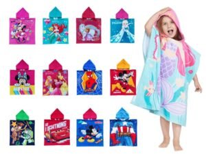 Toalla modelo poncho Disney <br>(Fardo x 10 docenas)