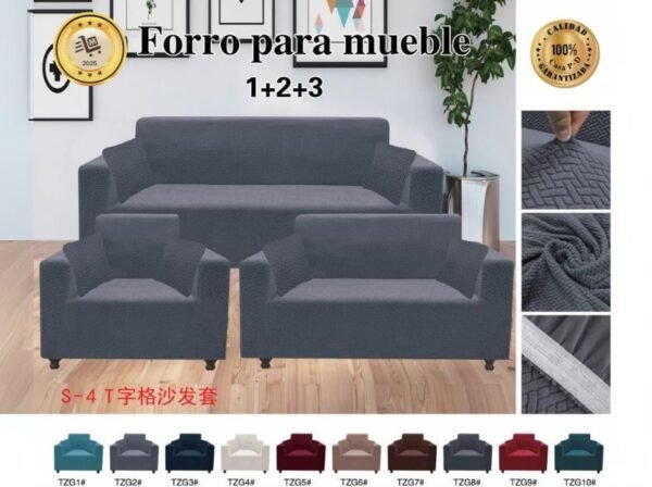 Forro de mueble 3+2+1 con textura<br>(Caja x 20 und)