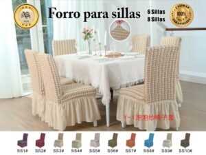 Forro para 6/8 sillas burbujas<BR>(Fardo x 20set)
