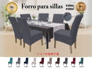 Forro para 6/8 sillas con textura<br>(Fardo x 20set)