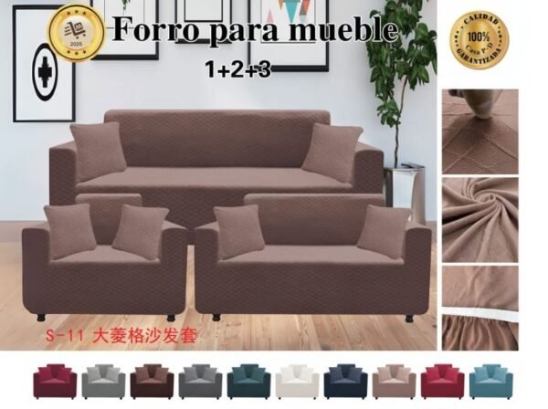 Forro para muebles 3+2+1 con textura<br>(Fardo x 20 und)
