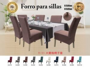 Forro para 6/8 sillas con textura<BR>(Caja x 20 set)