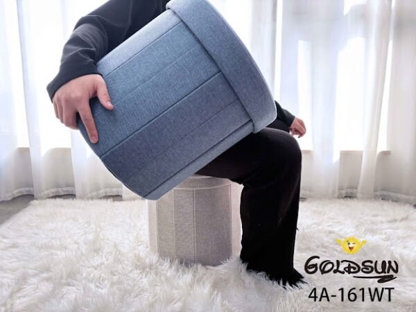 PUFF CIRCULAR ORGANIZADOR PLEGABLE GOLDSUN (CAJA X 16 UND)