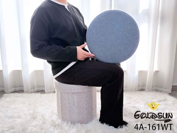 PUFF CIRCULAR ORGANIZADOR PLEGABLE GOLDSUN (CAJA X 16 UND)