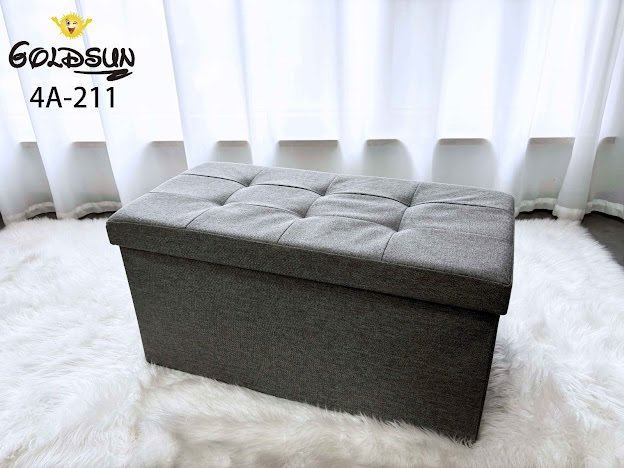 PUFF RECTANGULAR ORGANIZADOR PLEGABLE GOLDSUN (CAJA X 16UND)