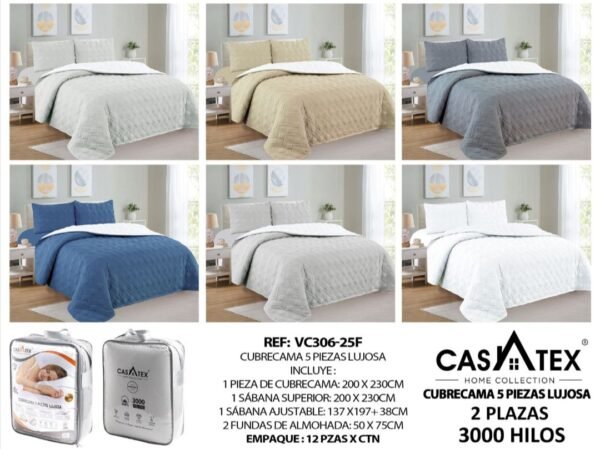 COBERTOR TELA C/ CARNERO 5PCS CASATEX ( FARDOX12UND)